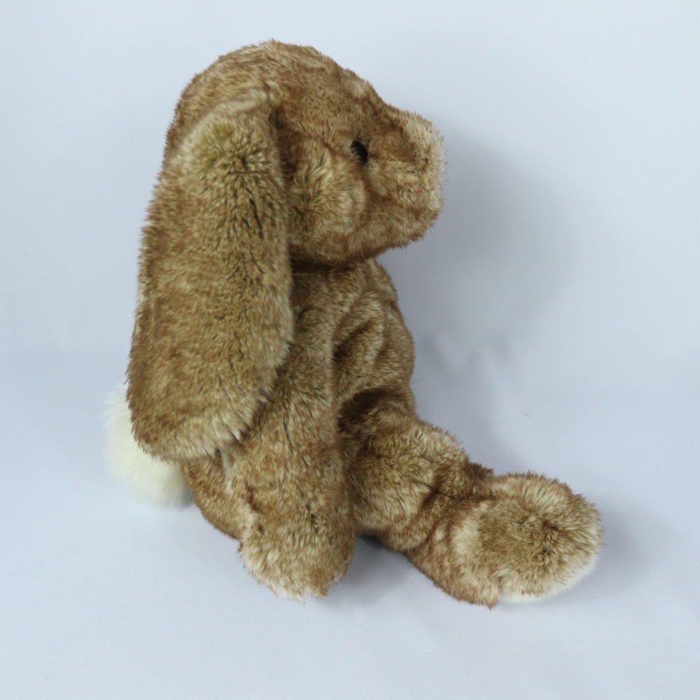 Douglas Cuddle Toys Truffle DLux Deluxe Sitting Bunny‎ 14" Brown Cream Plush - Picture 5 of 10